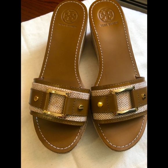 Tory Burch Jet Canvas Mule Slide - Picture 1 of 12